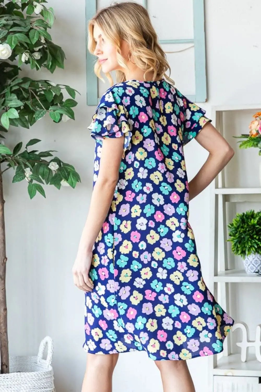 Dresses Trendsi Floral Ruffle Dress Women's Casual Dress with Pockets, Comfy