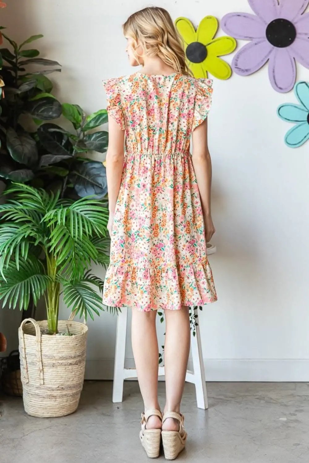 Dresses Trendsi Heimish Floral Dress Women's V-Neck Ruffle Casual Summer Dress - Elegant Style