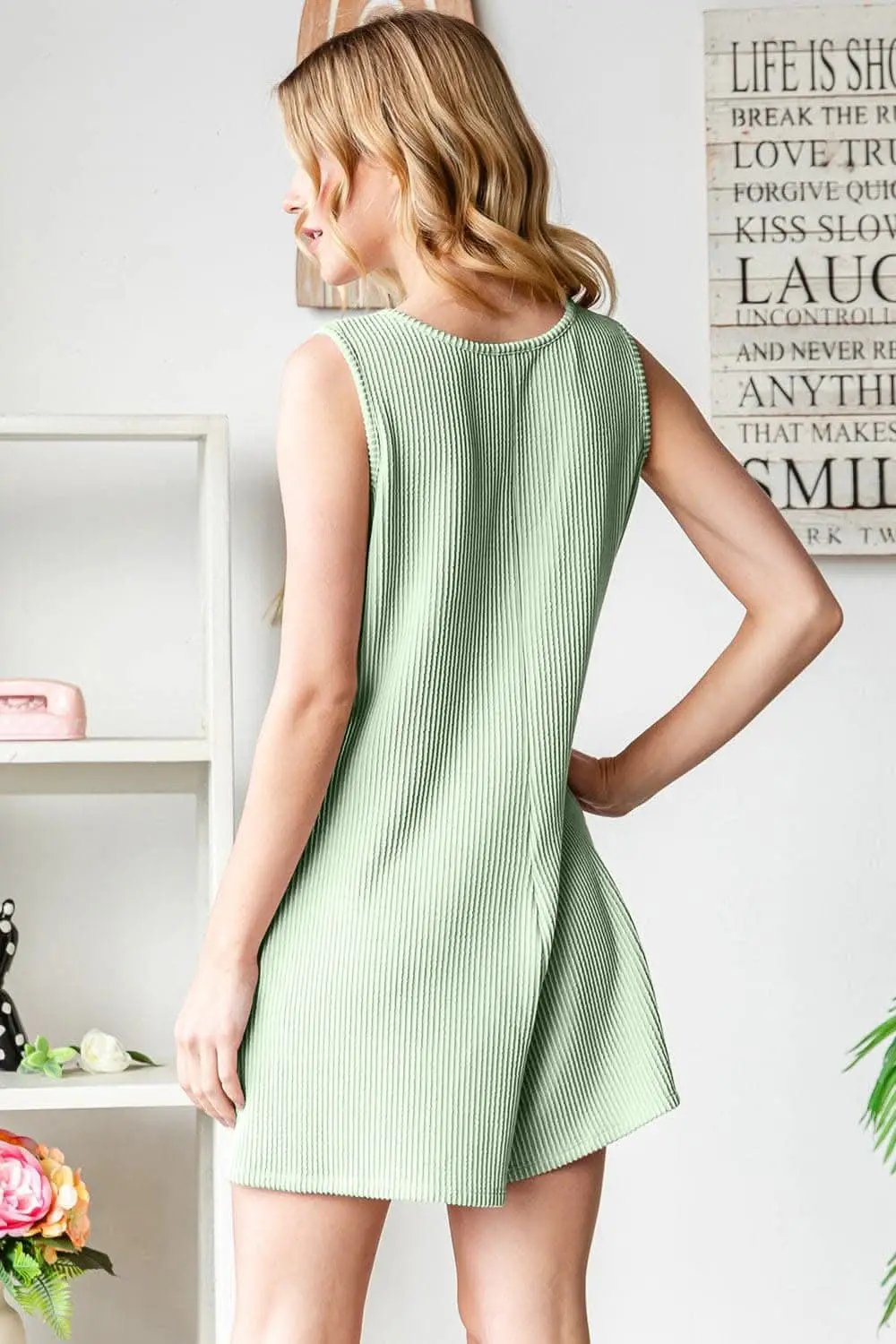 Dresses Trendsi Heimish Romper Women's Casual Scoop Neck Jumpsuit Wide Strap Comfort