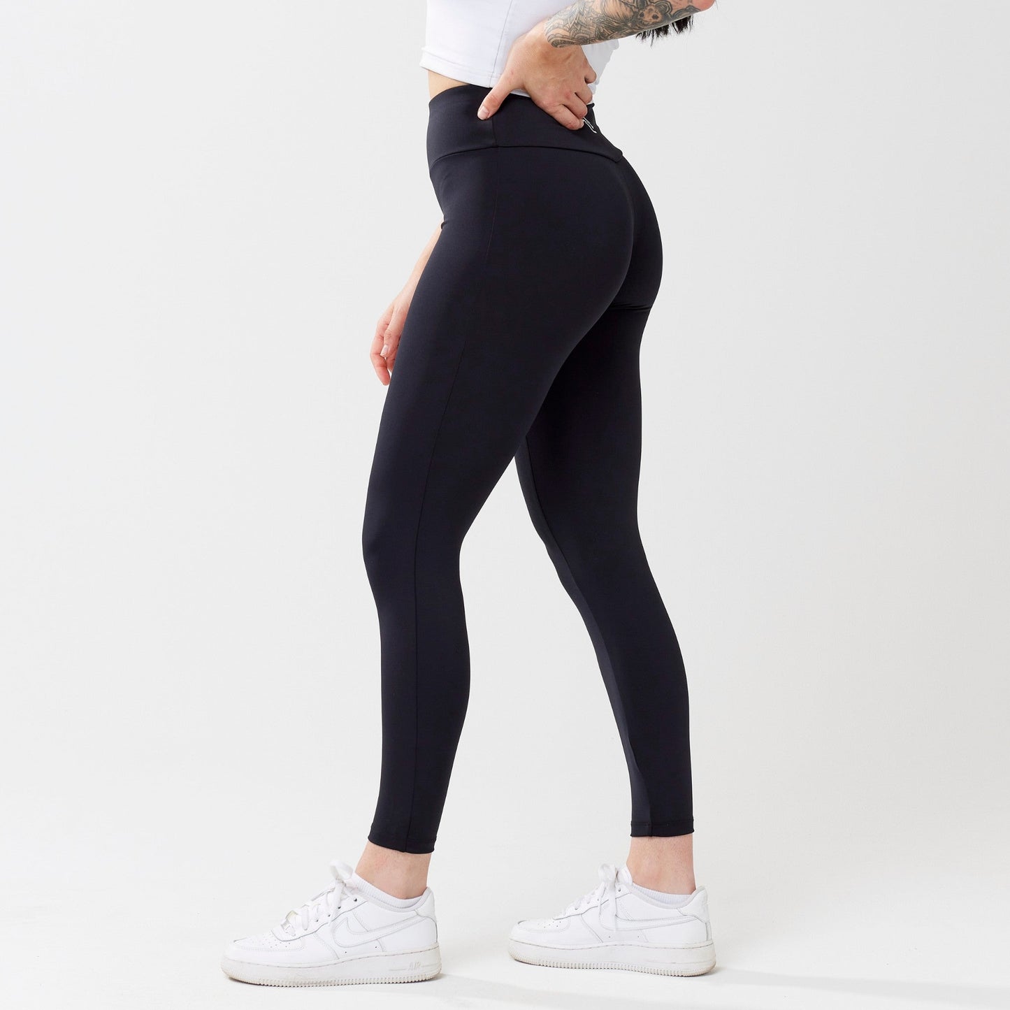 Risea - High-Rise Leggings - Black