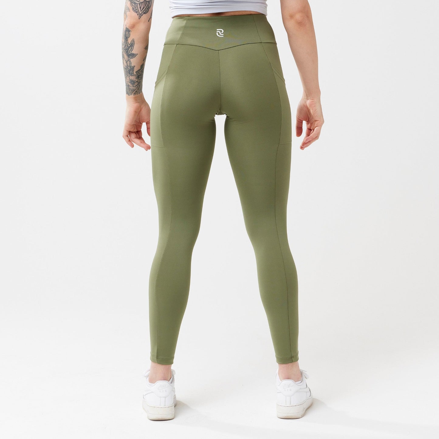 Risea - High-Rise with Pocket Leggings - Sage