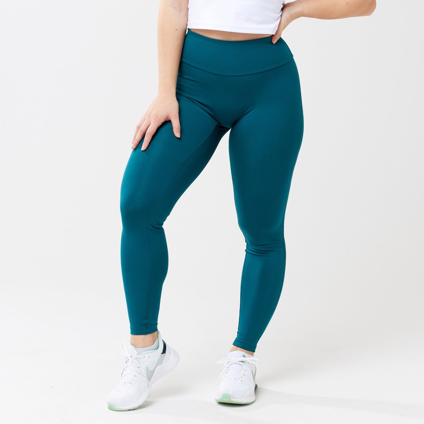 Risea - High-Rise Leggings - Rich Teal