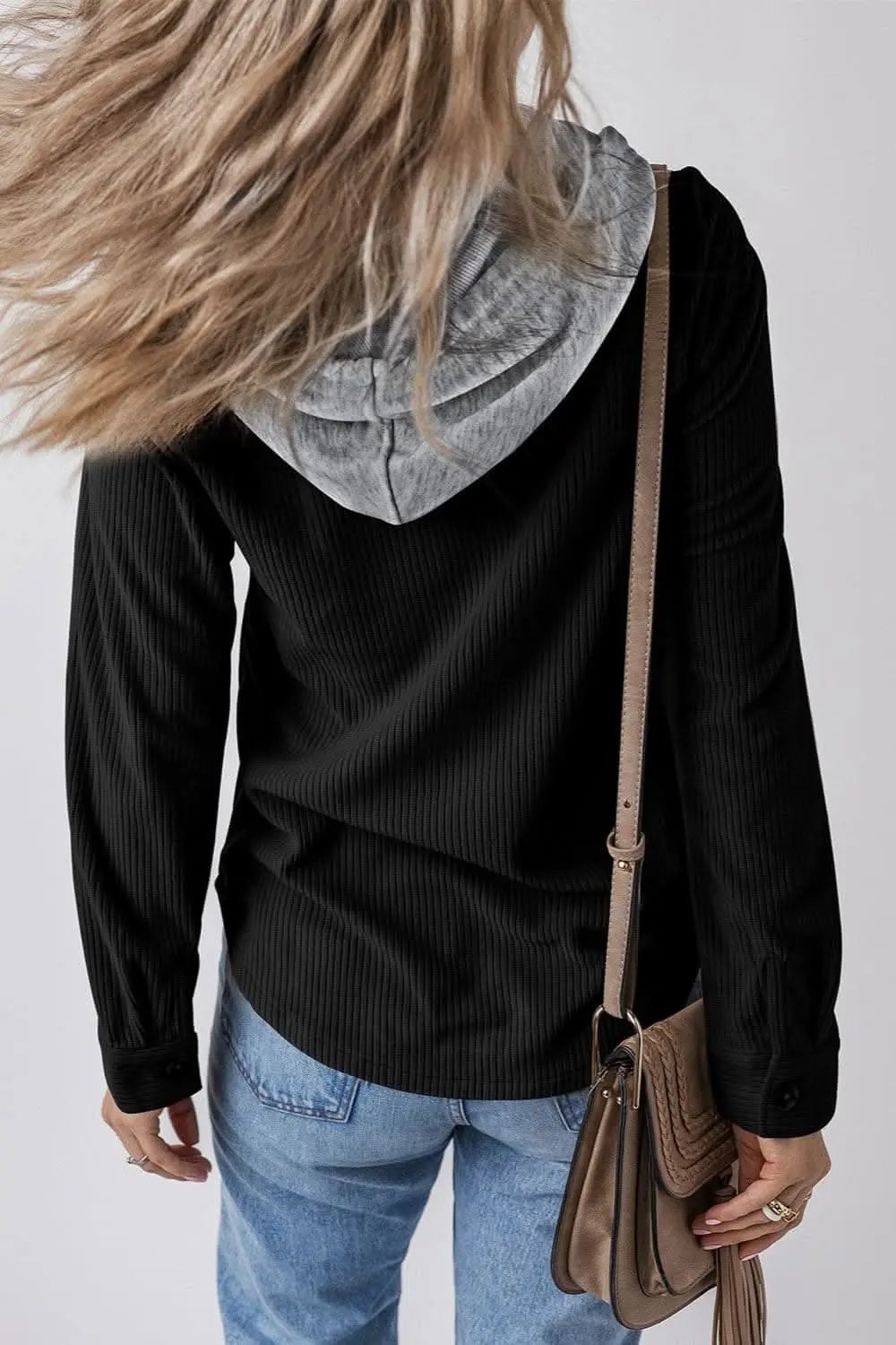 Jackets Trendsi Hooded drawstring jacket with pockets