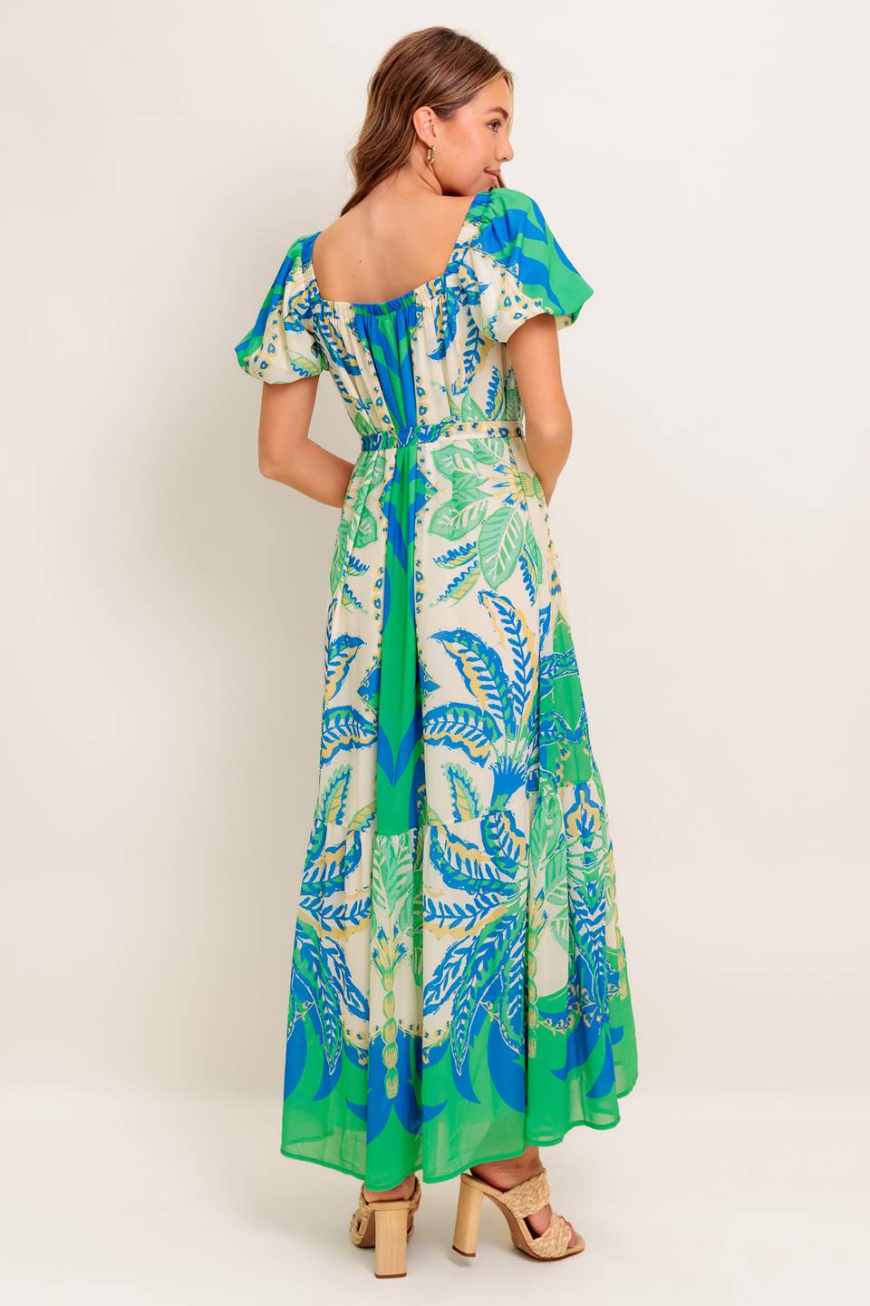 PALM SPRING NIGHTS WOVEN MAXI DRESS