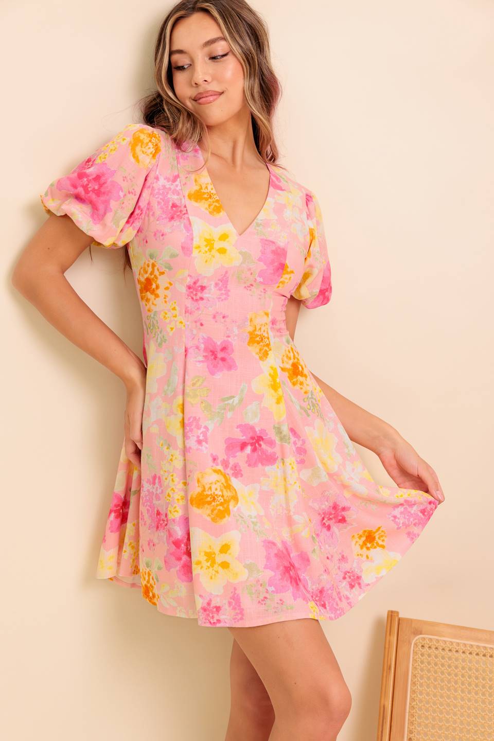 MARGARITA MOOD WOVEN MINI DRESS