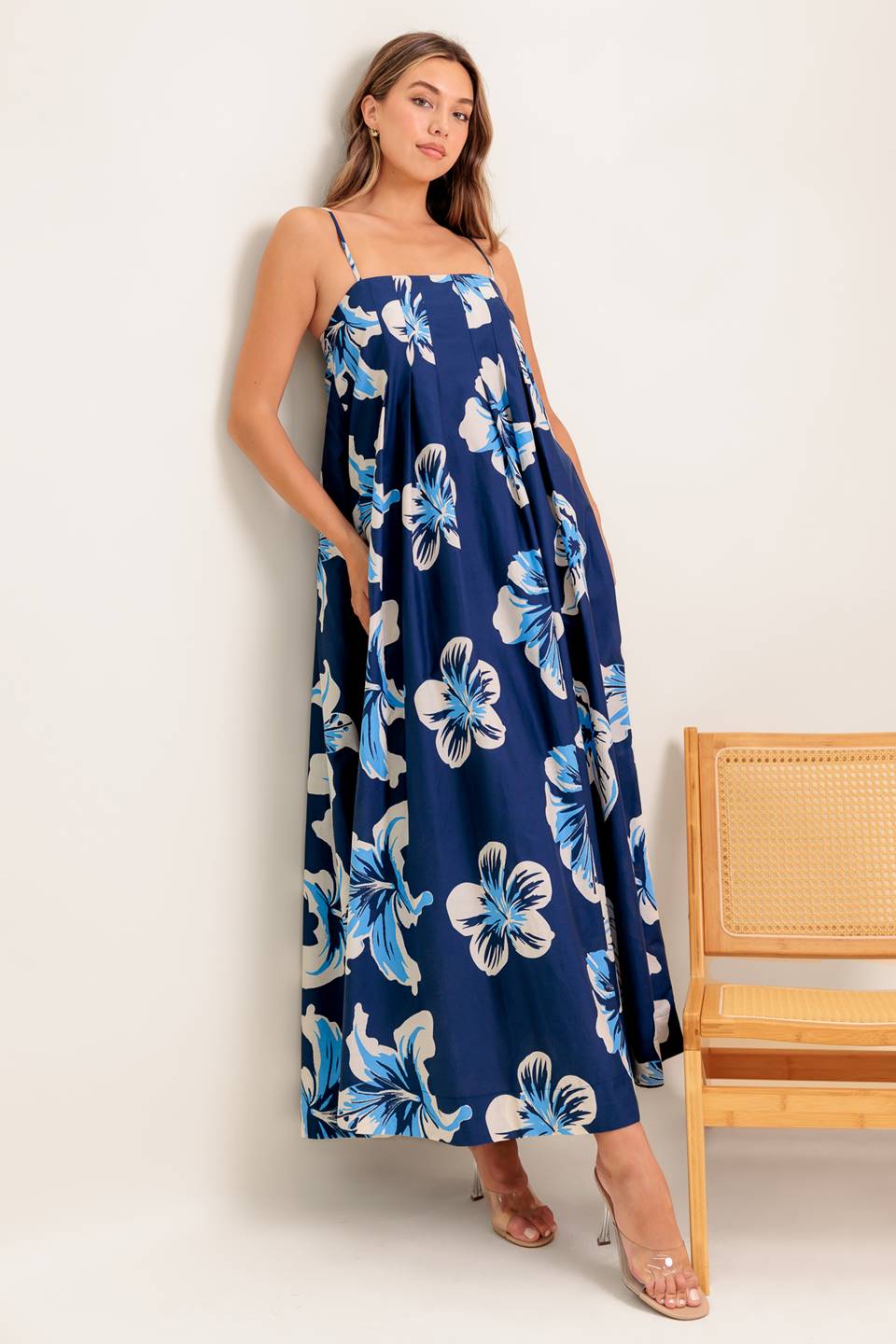 ON MY WAY WOVEN MAXI DRESS