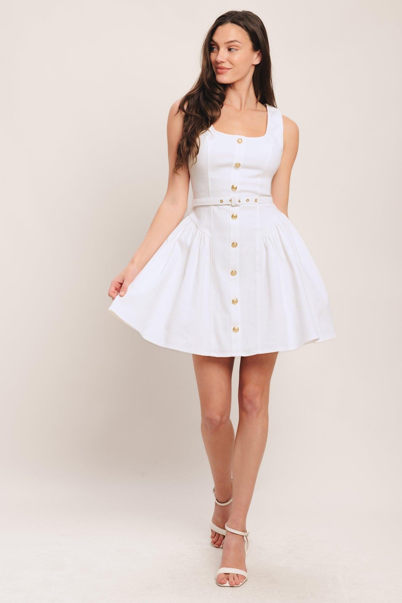 ALYSSA WOVEN MINI DRESS