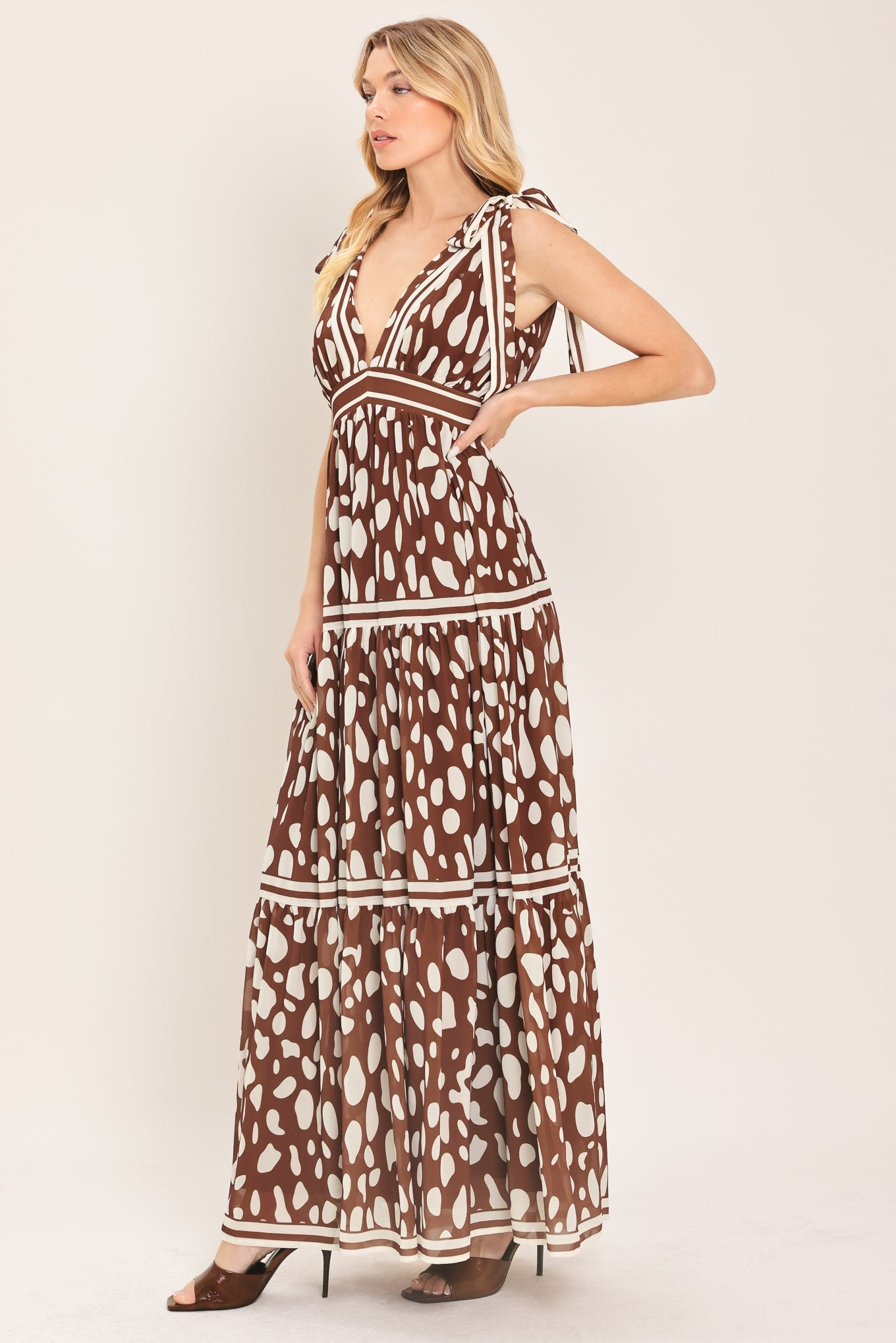 SPICED TERRAIN WOVEN MAXI DRESS
