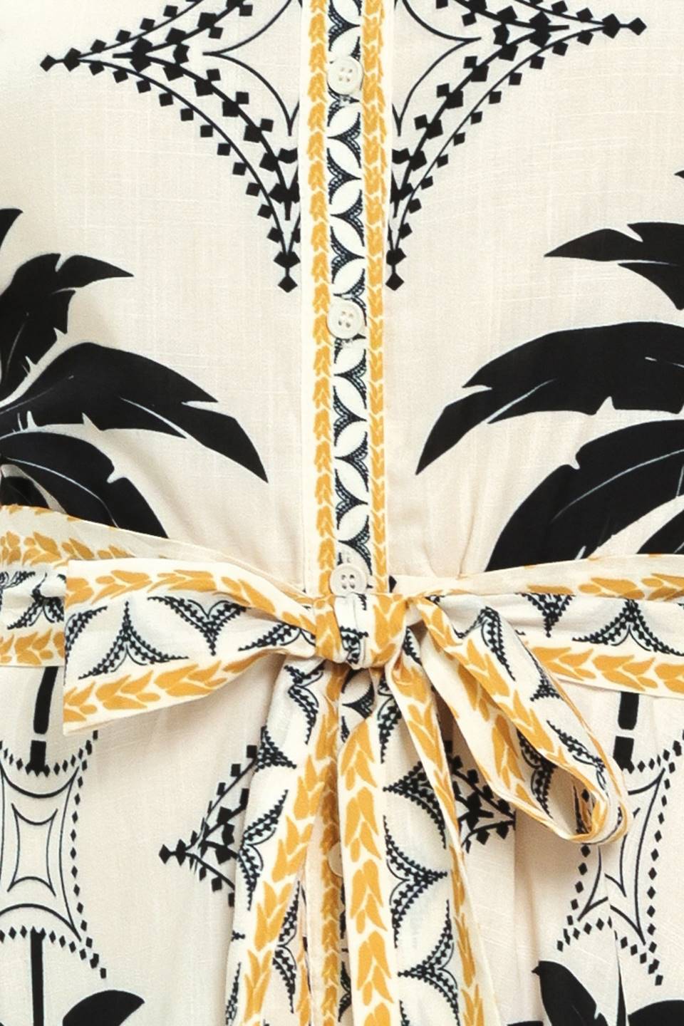 MONACO MOONLIGHT WOVEN SHIRT MIDI DRESS
