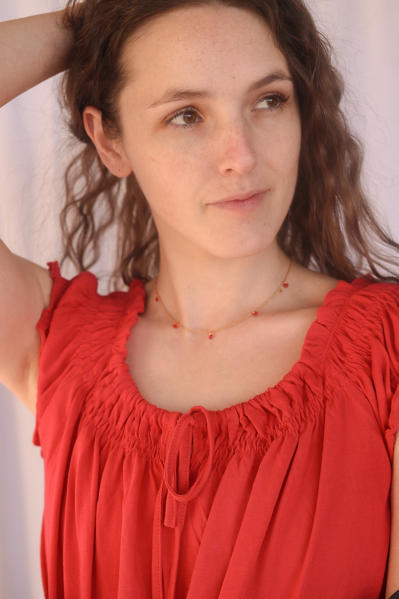 Madison Necklace in Red