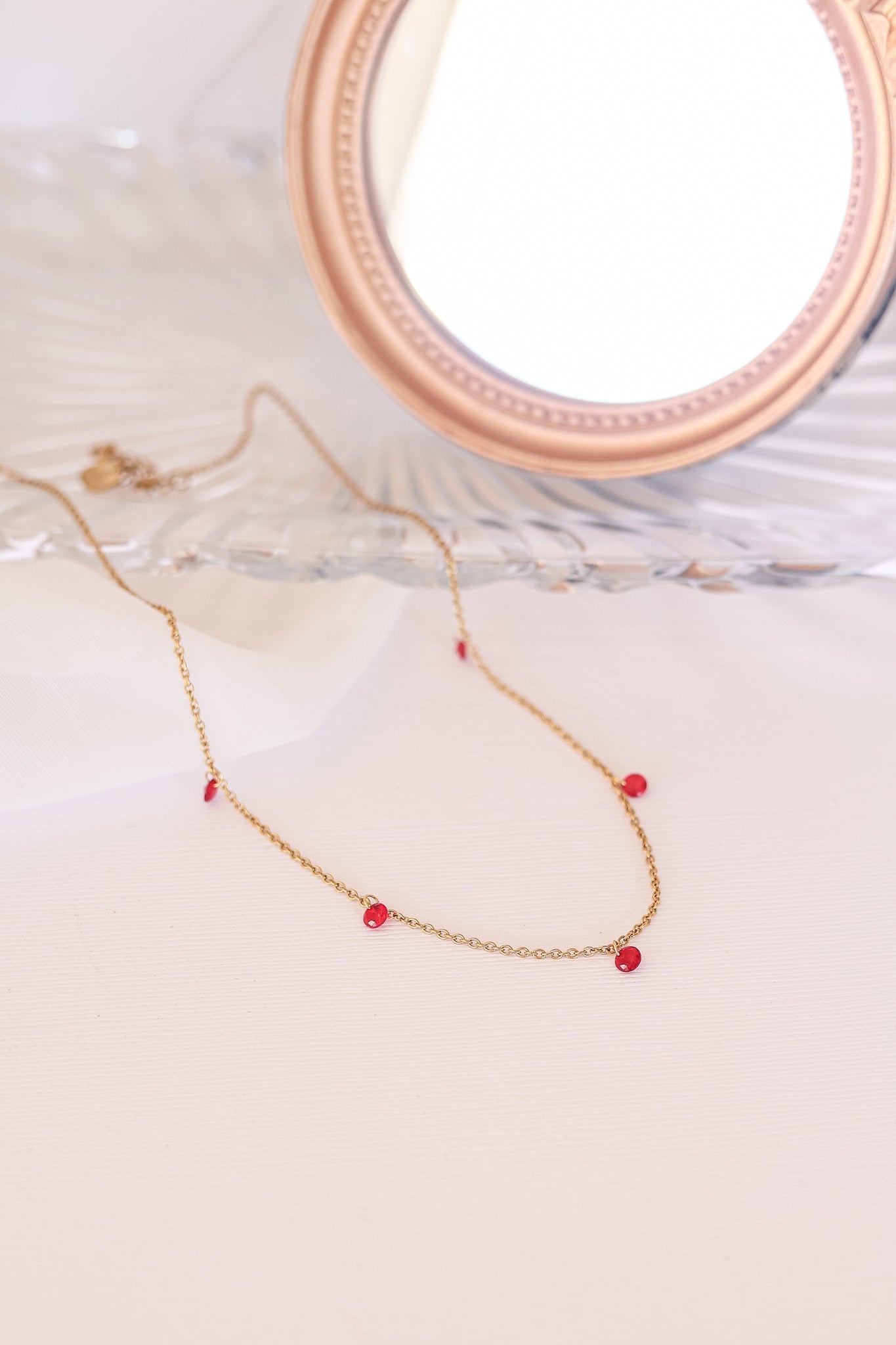 Madison Necklace in Red