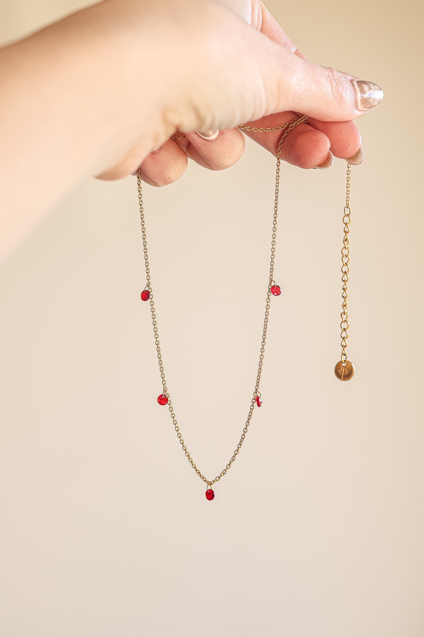 Madison Necklace in Red