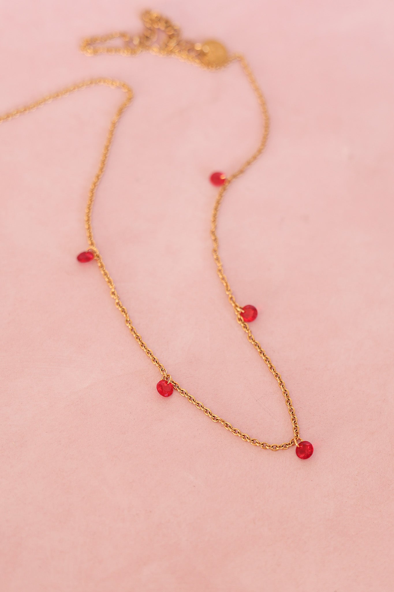 Madison Necklace in Red
