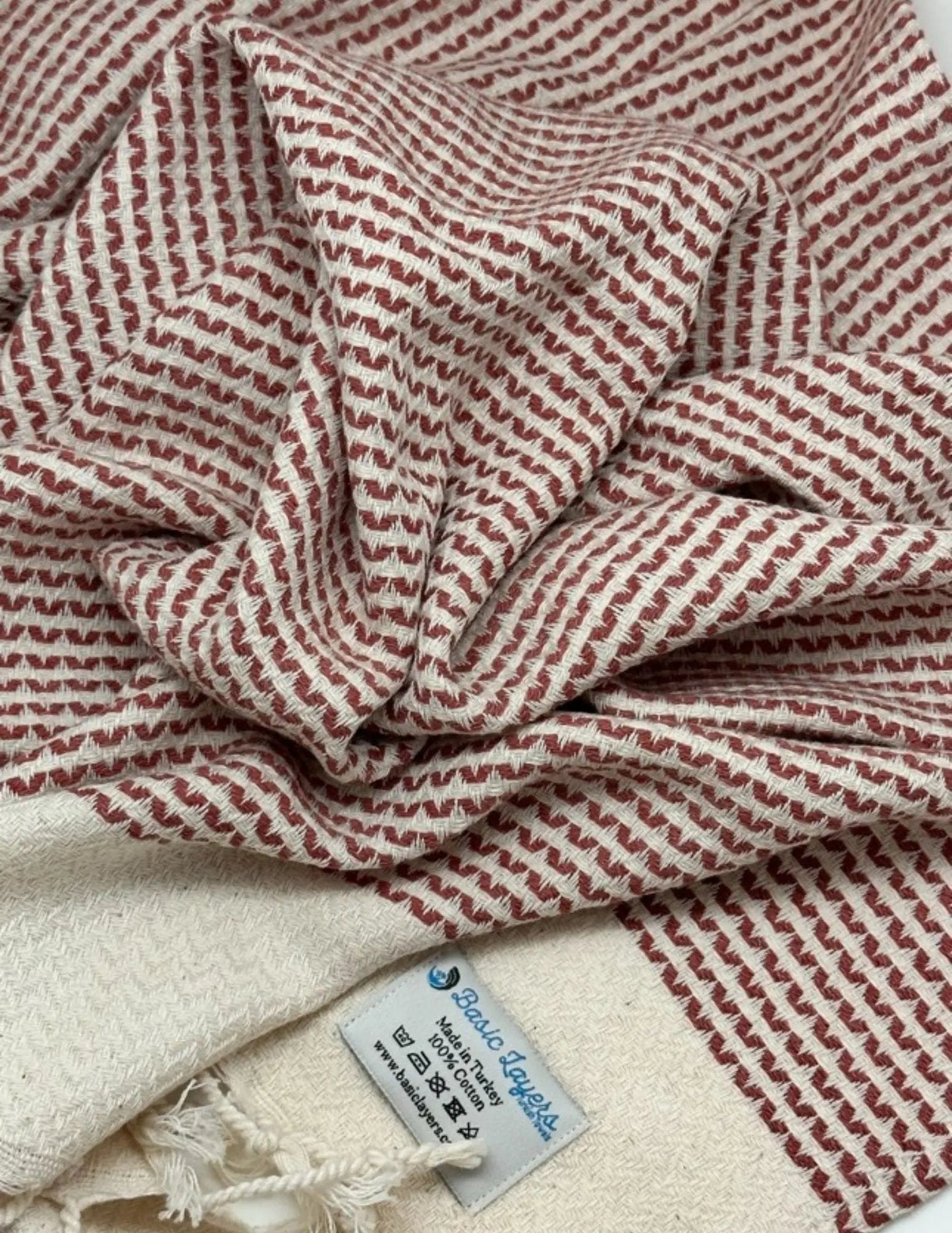 Turkish Hand Towel - Natural & Absorbent - Dotty Pattern