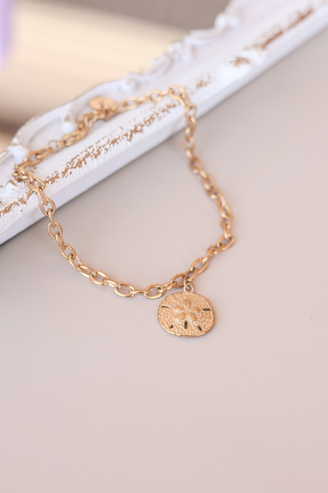 Sand Dollar Anklet