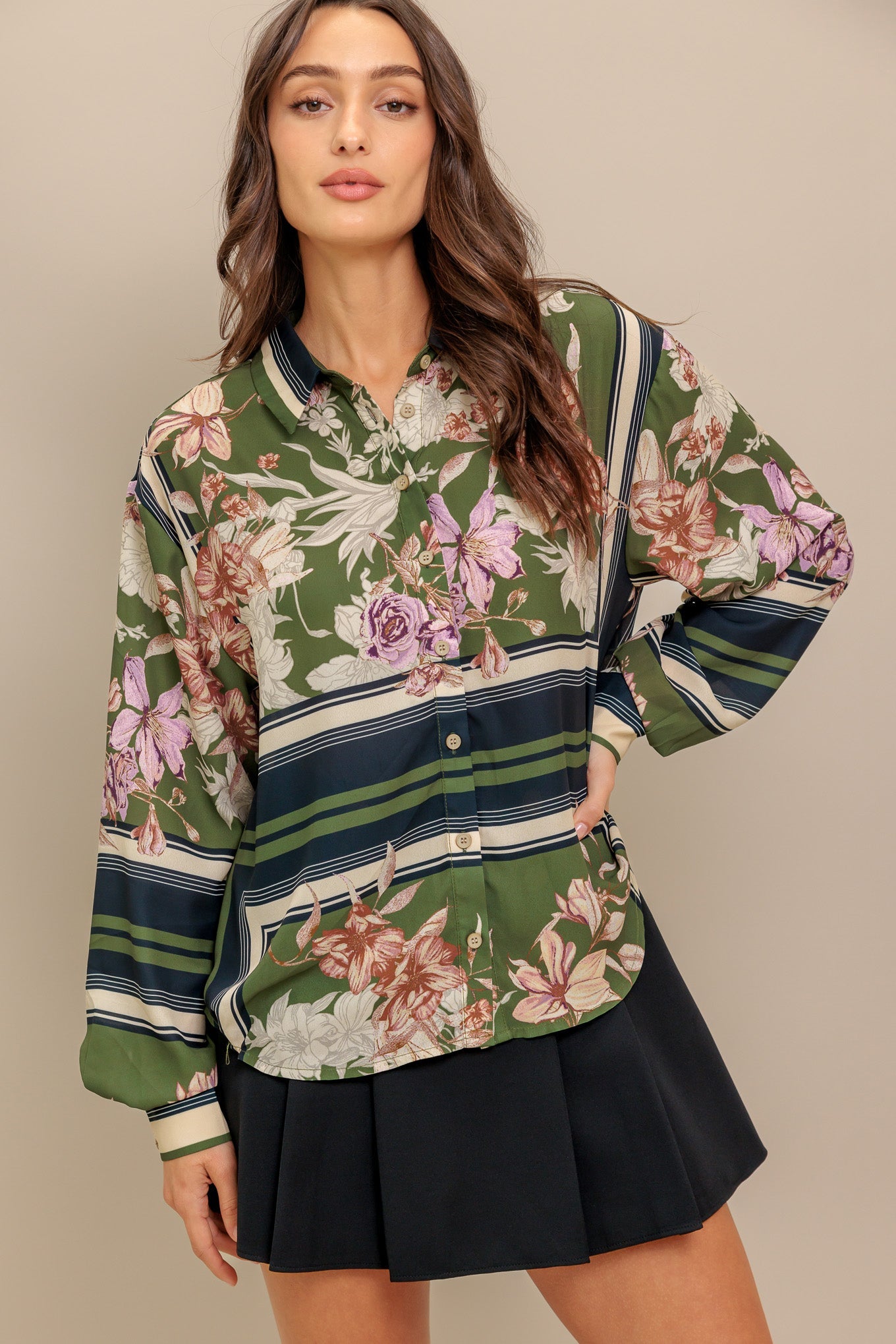 GARDEN CLUB  WOVEN TOP