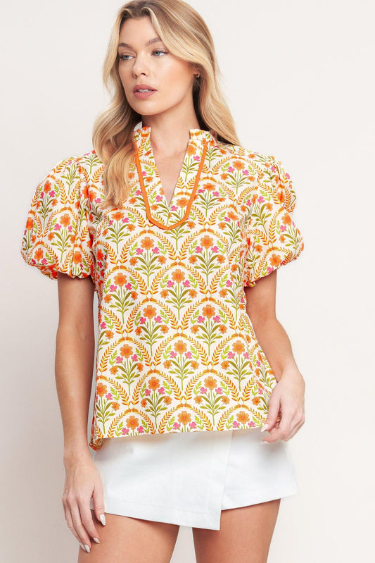 JUST ADD SUNSHINE WOVEN TOP