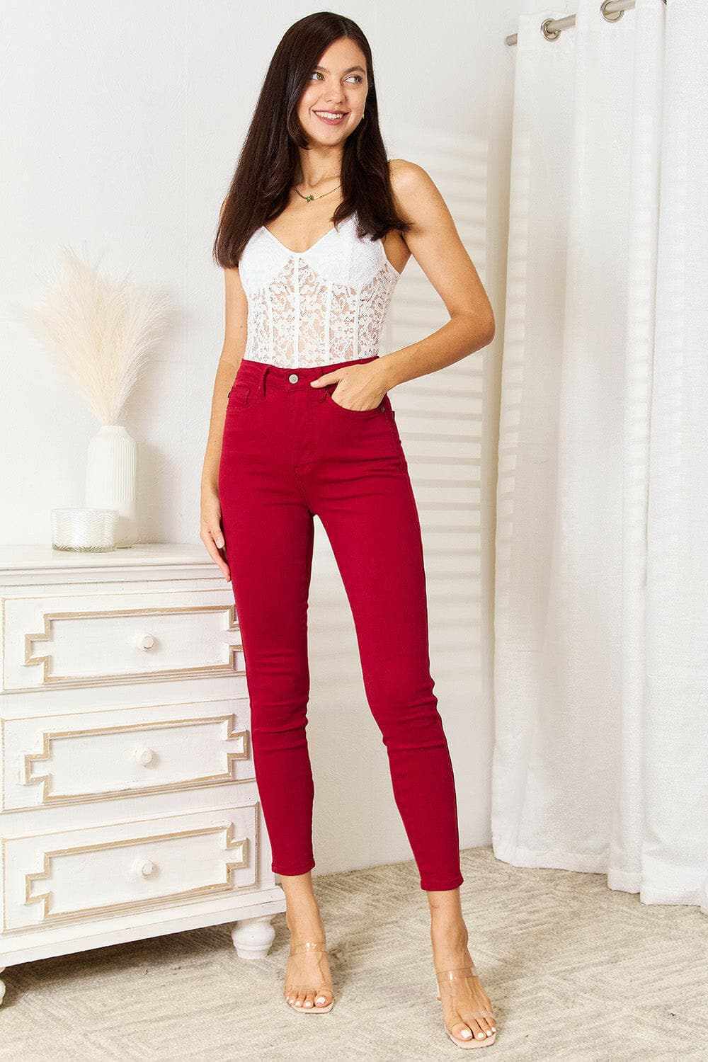 Pants Trendsi Judy Blue tummy control skinny jeans