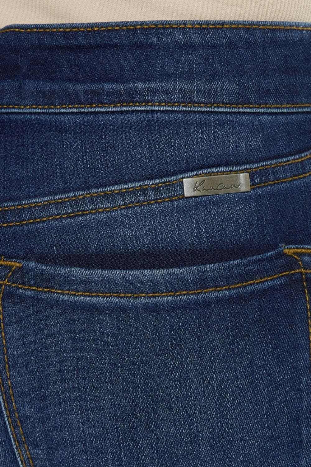 Dark Wash Skinny Jeans by Trendsi - Mid Rise