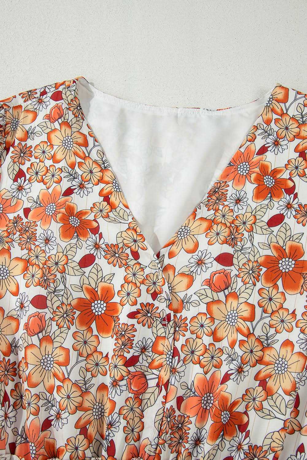 Dresses Love Salve Khaki Floral Maxi Dress Women's Fall Southern Belle Style + Comfy Fit