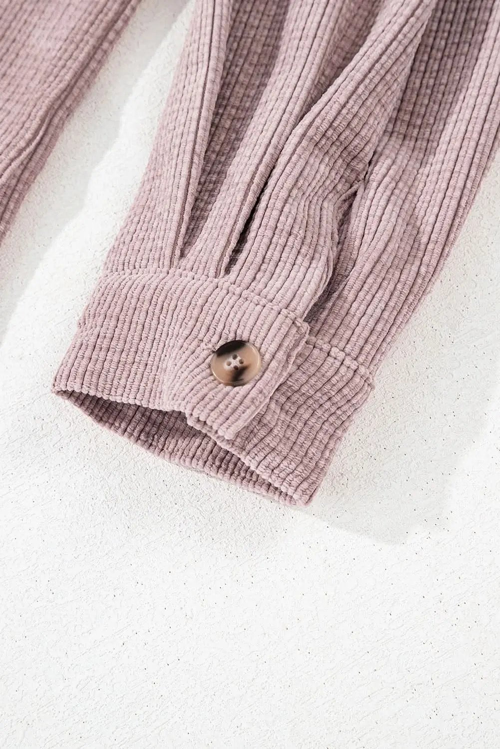 Women's Corduroy Shacket - Soft & Cozy - Button Up Top