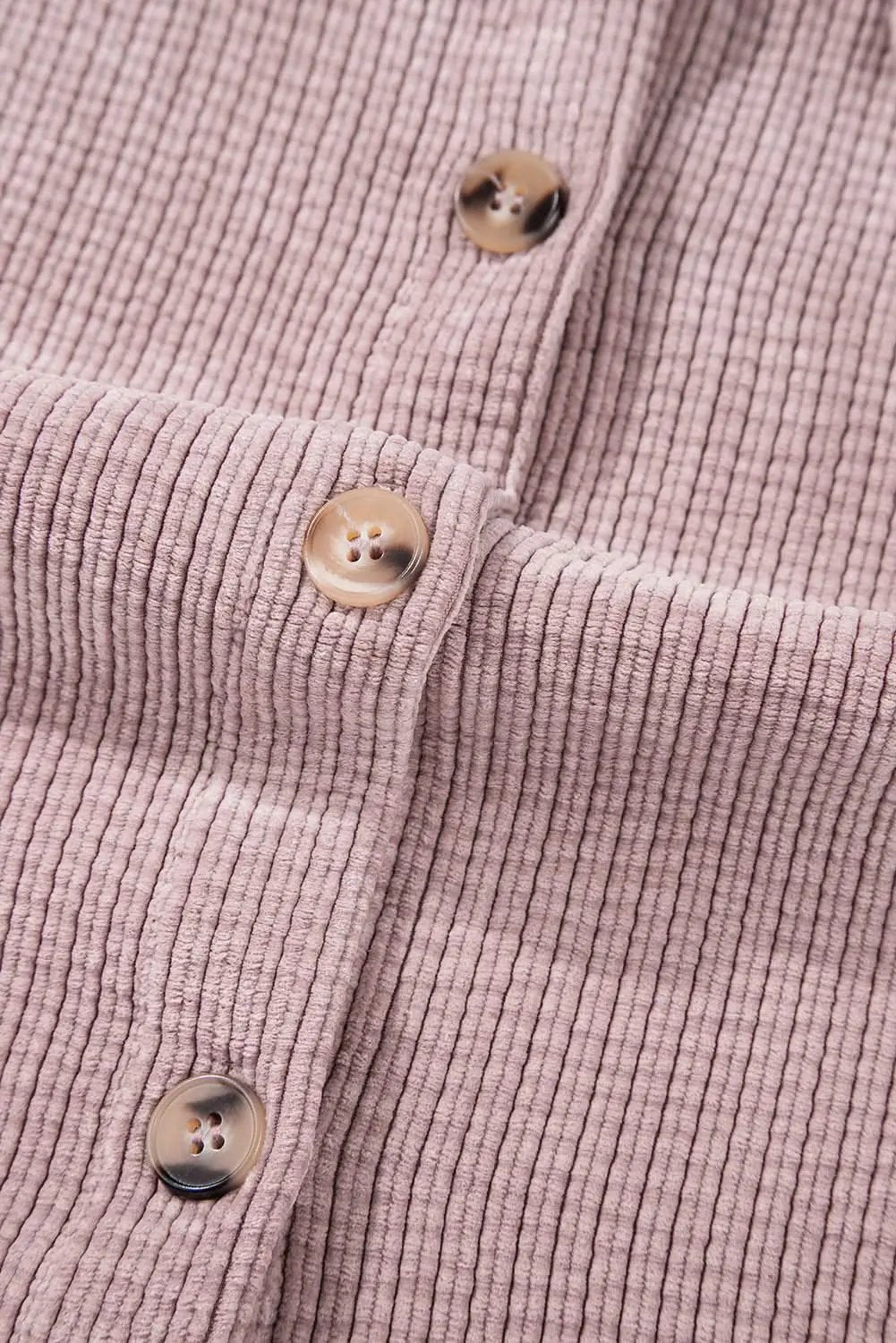 Women's Corduroy Shacket - Soft & Cozy - Button Up Top