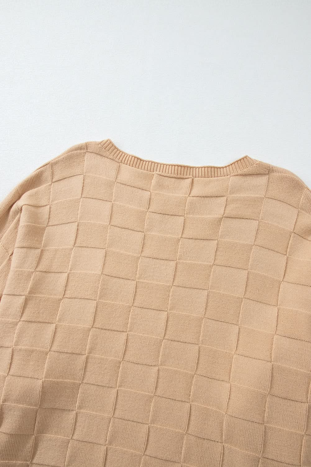 Pants Love Salve Beige Knit Sweater Women's Daily Wear Pullover Modern Style Winter