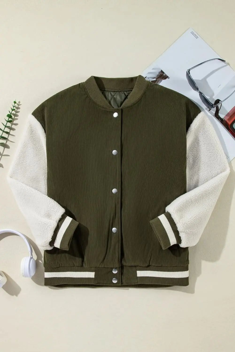 Love Salve Corduroy Bomber Jacket Women's — Warm Winter Layer