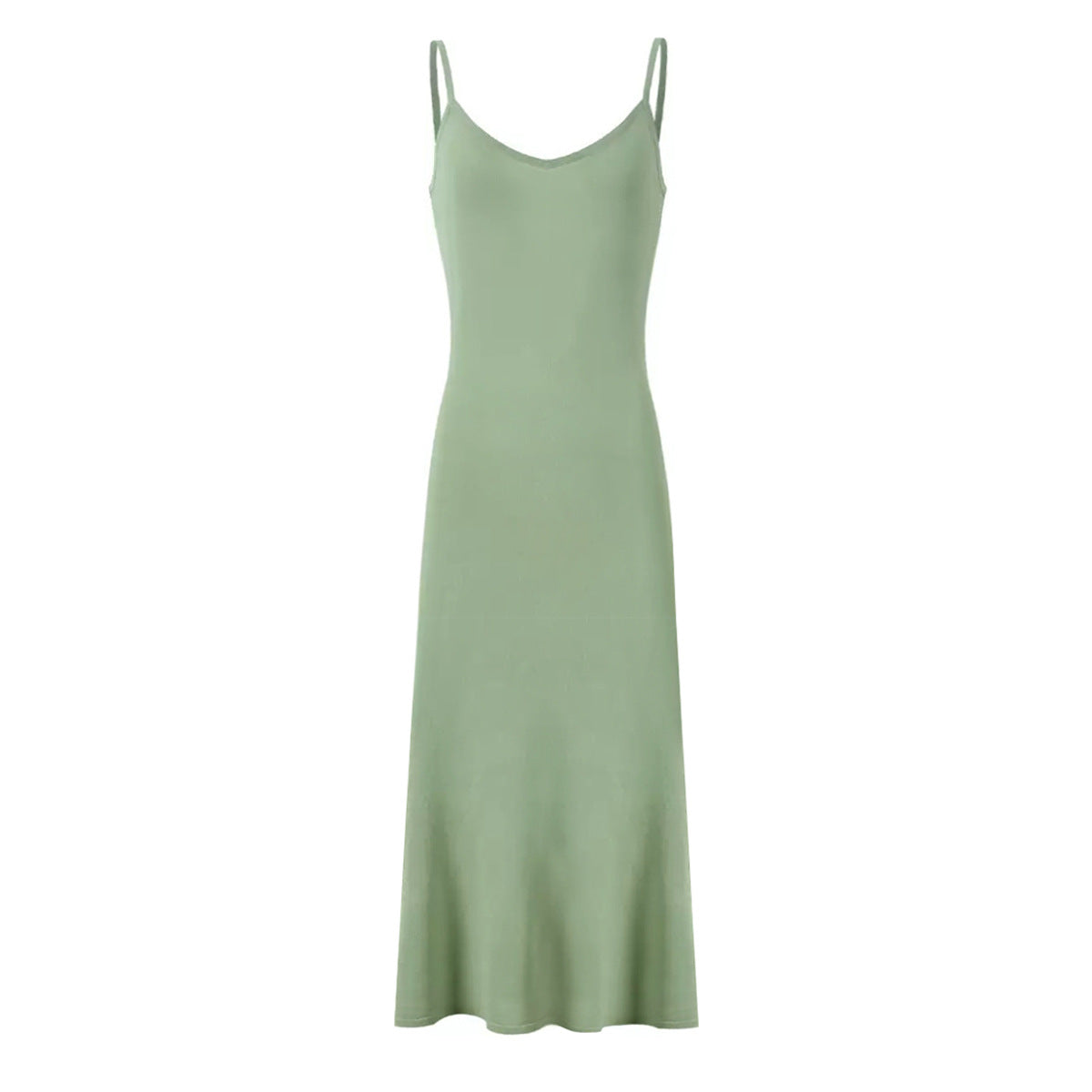 Bright Silk Summer Fashionable Knitted Slim Slimming Short Sleeve Maxi Dress for Women