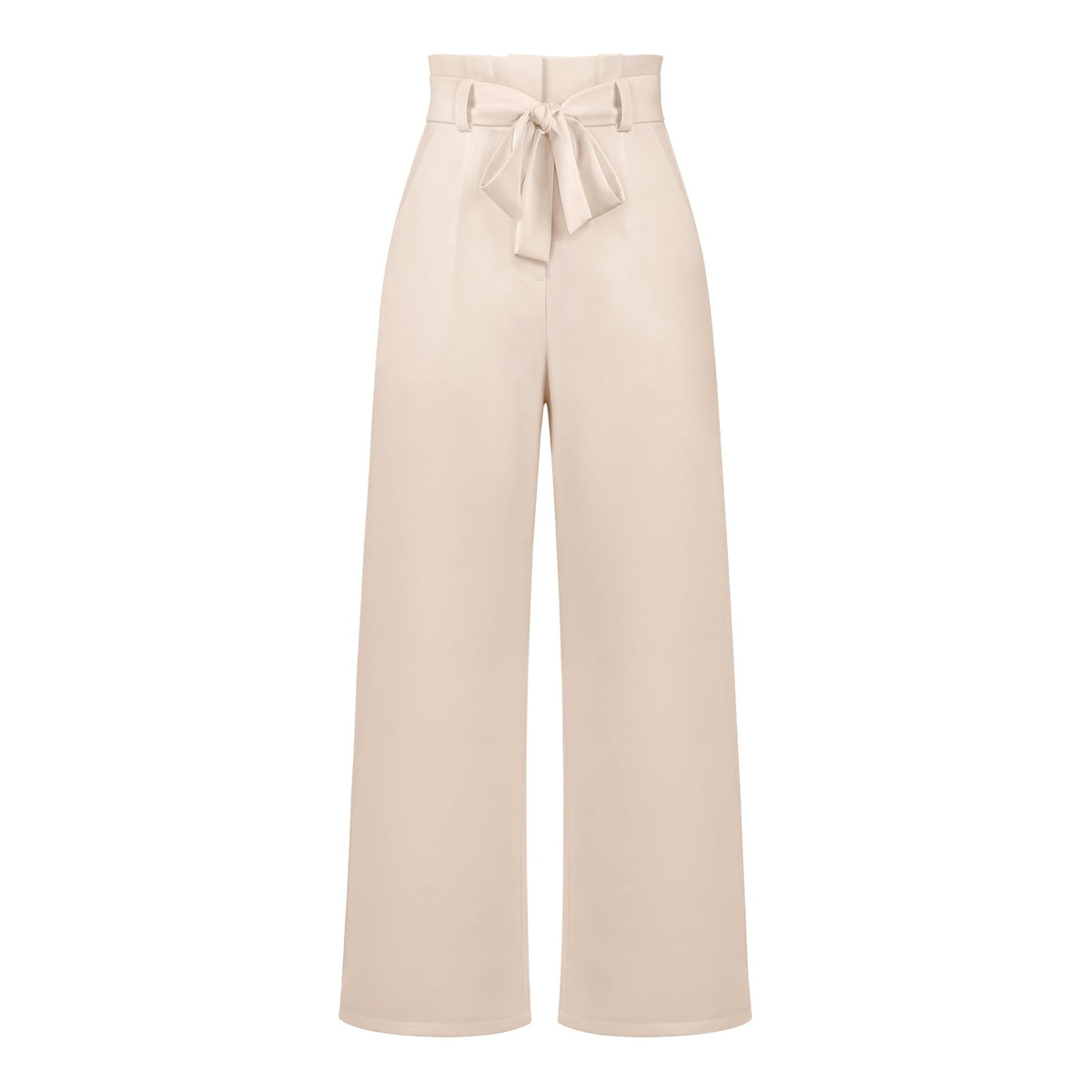 Fashion Workwear Women Dress Work Pant Casual All Matching Wide Leg Trousers Belt Commuting Pants Summer