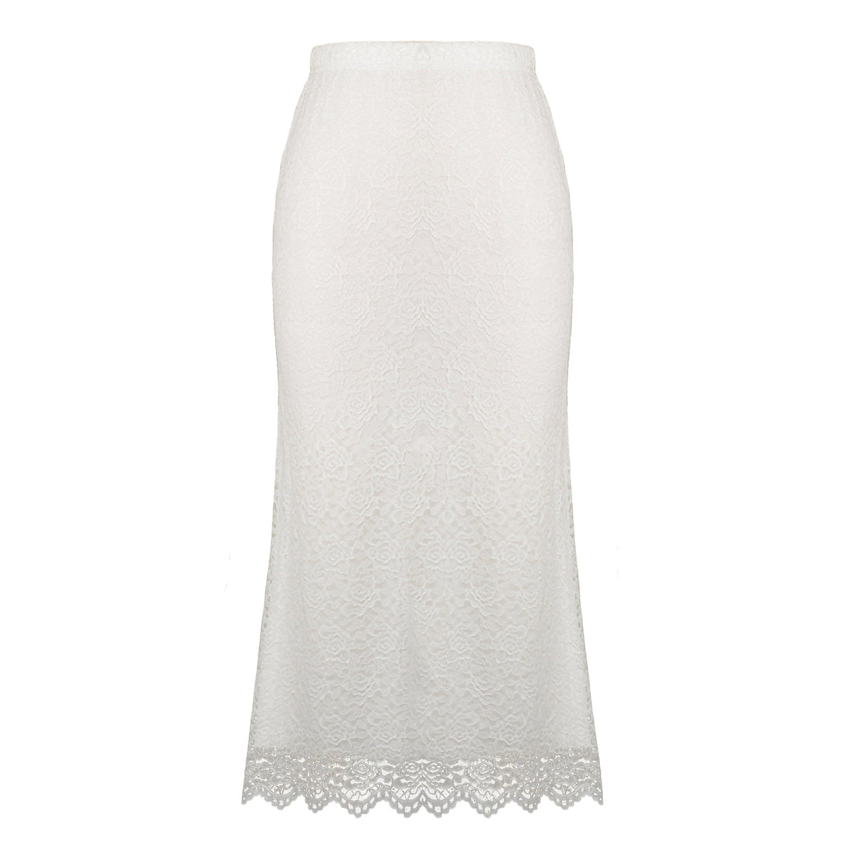 Women Clothing Lace Skirt Spring Summer High Waist One Step Skirt Sexy Slim Hip Long Skirt