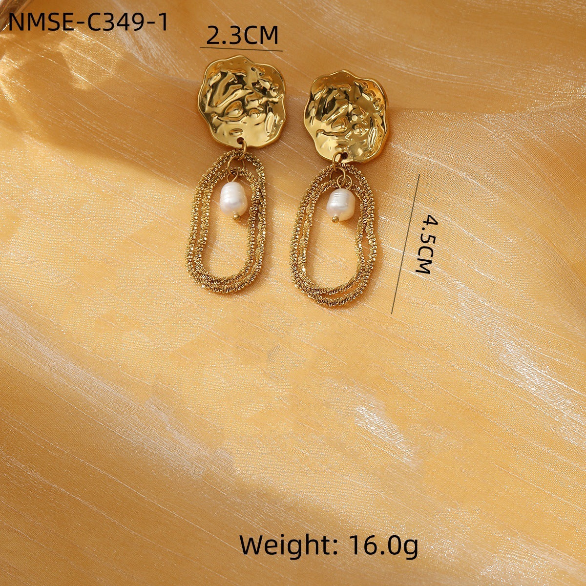 Tassel Pearl Titanium Steel Earrings Women Light Luxury High Grade Diamond Embedded Non Fading Stainless Steel Eardrop