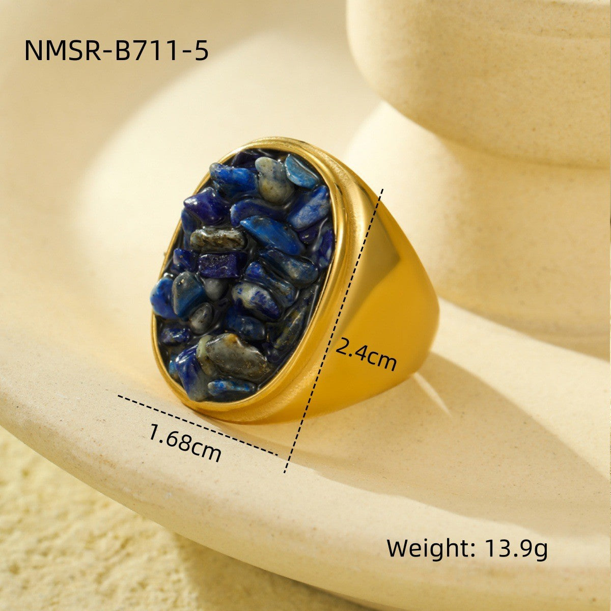 Retro Horus Eye Accessories Ring Light Luxury Trendy High Grade Open Ring Women