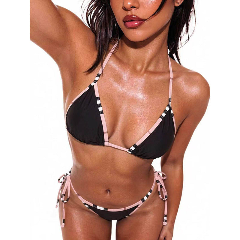 Color Matching Split Swimsuit Women Three Point Sexy Bikini Beach Swimsuit Bikini