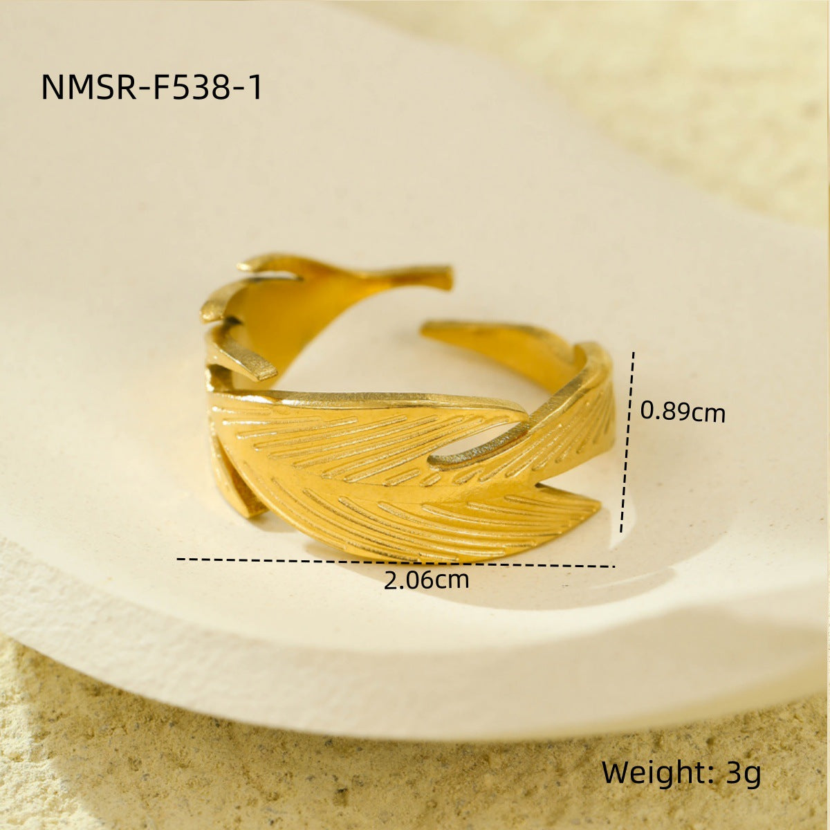 Stainless Steel Open Ring Multi Layer Geometric Abstract Hollow Out Cutout All Match Earrings Accessories