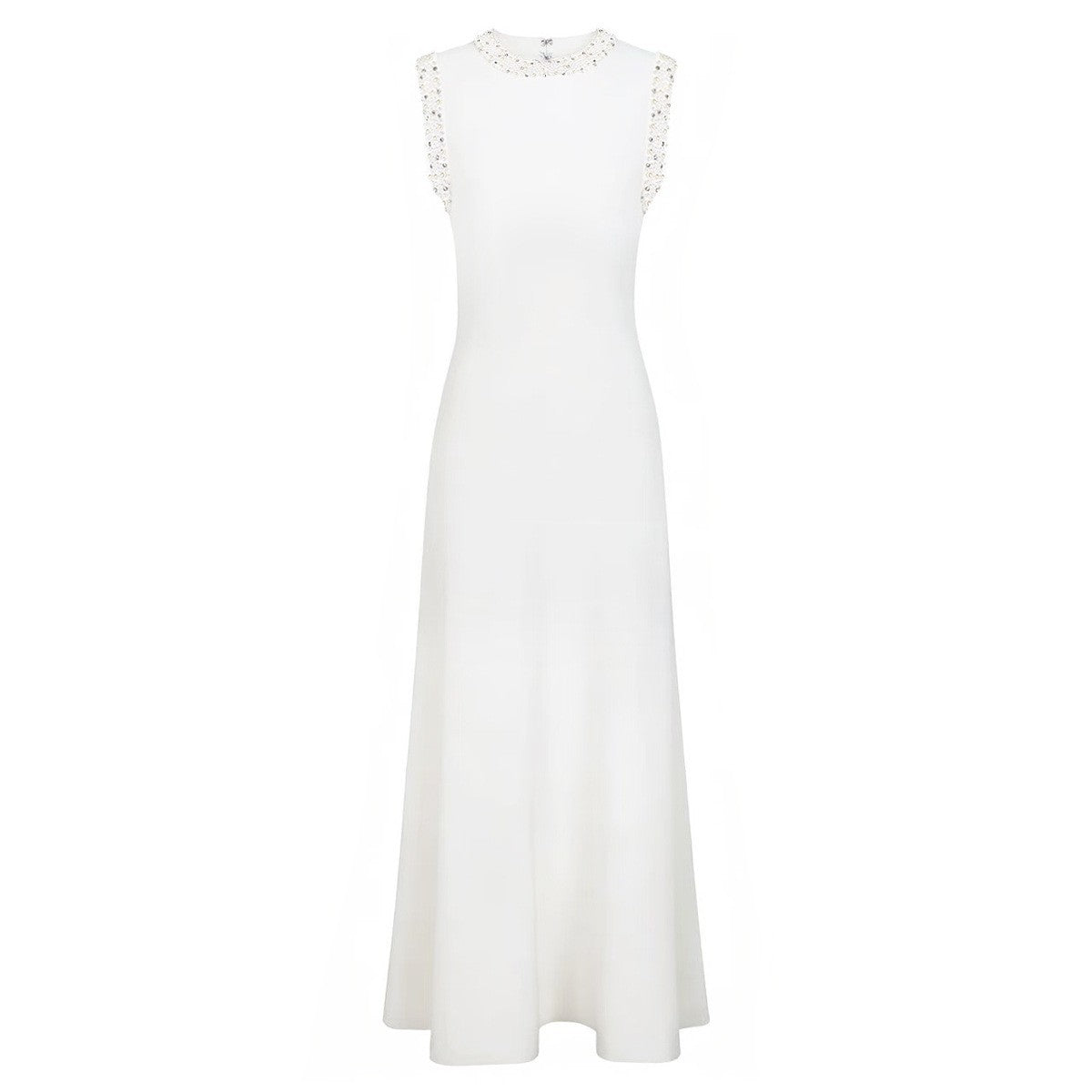Summer Ladies Internet Popular Slim-Fitting Slimming Rhinestone Sleeveless Maxi Dress Women
