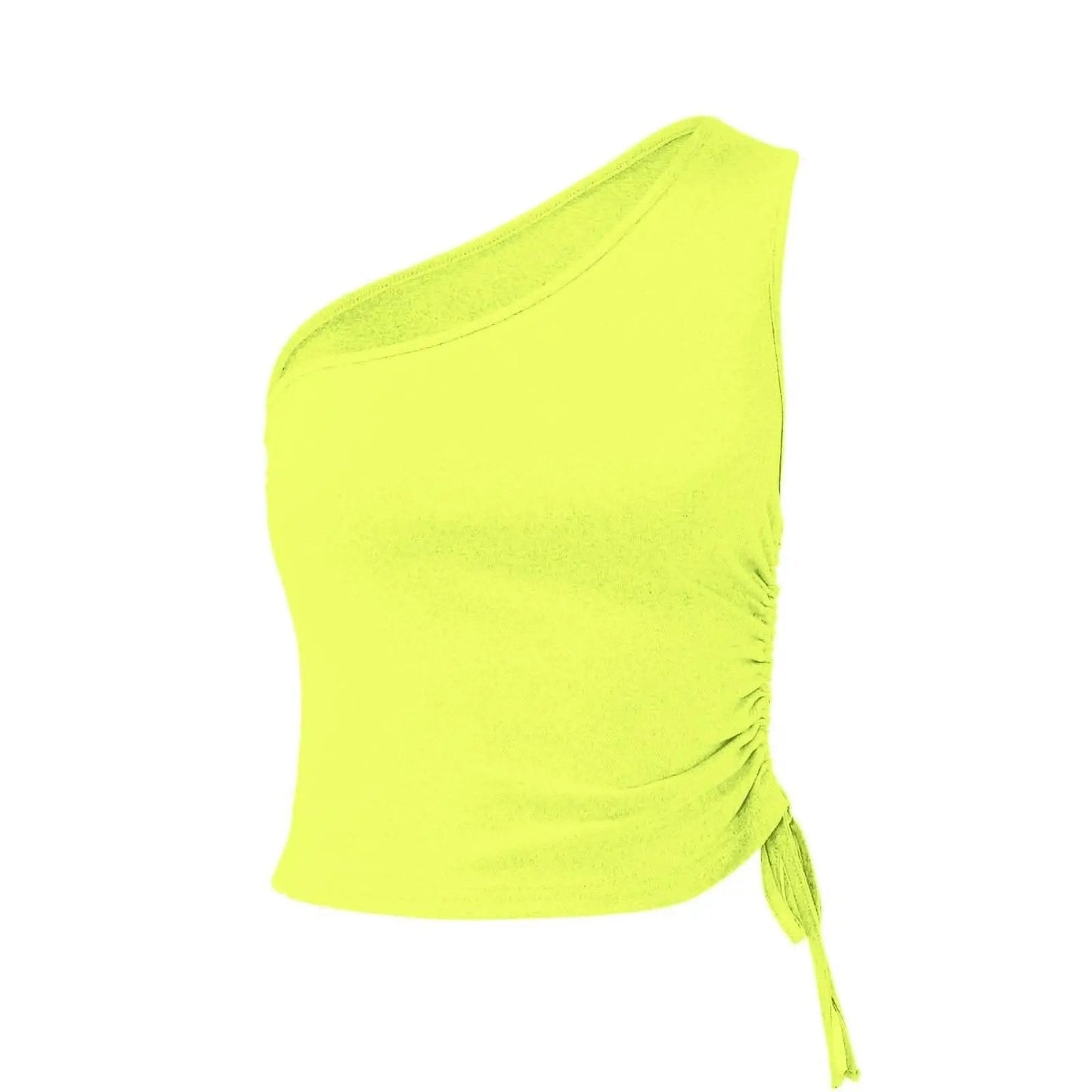 One-Shoulder Cami Top by Trendsi | Mid Green