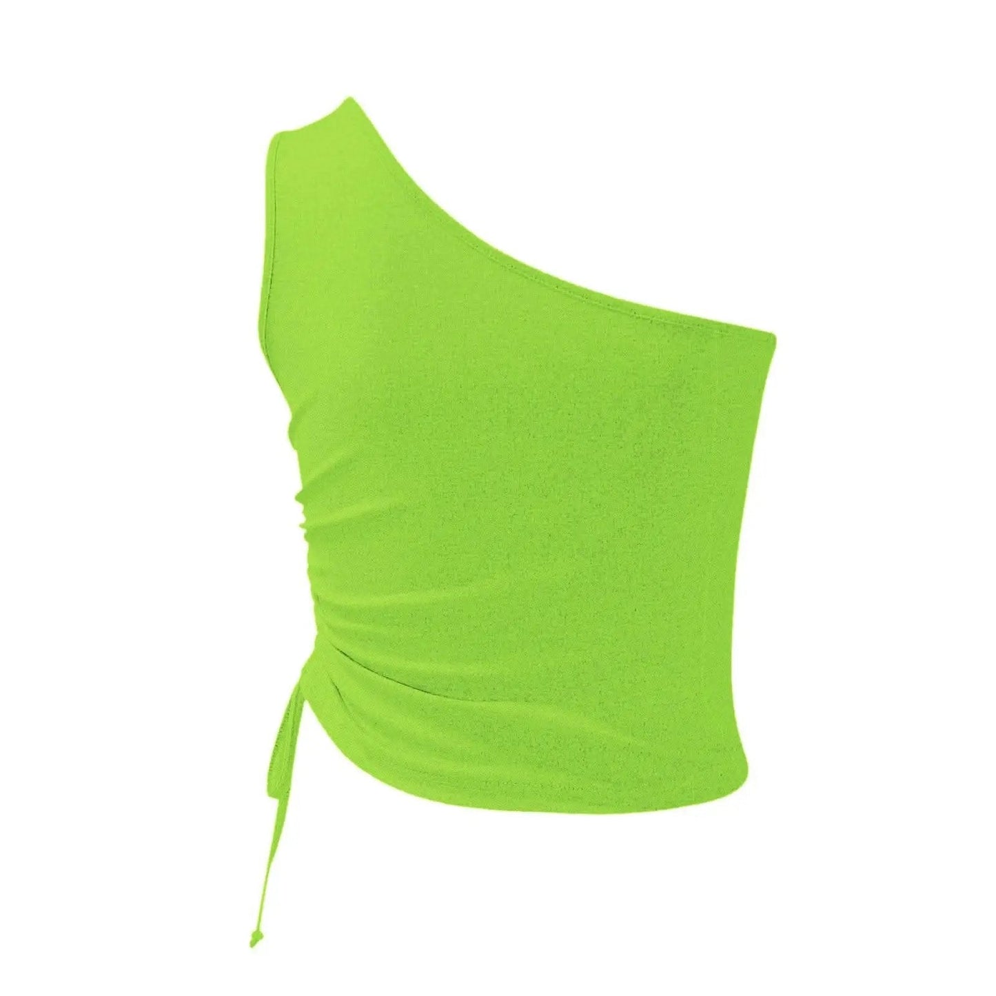 One-Shoulder Cami Top by Trendsi | Mid Green