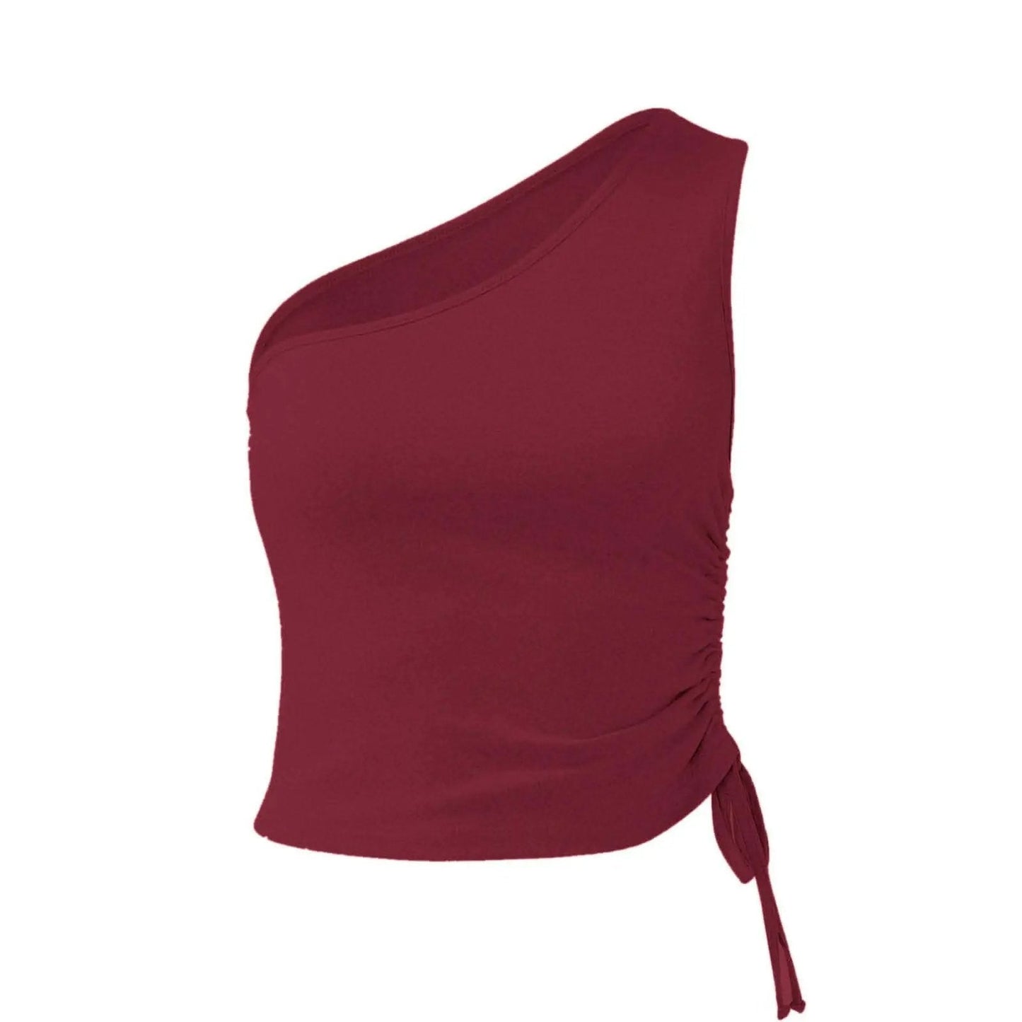 One-Shoulder Cami Top by Trendsi | Mid Green