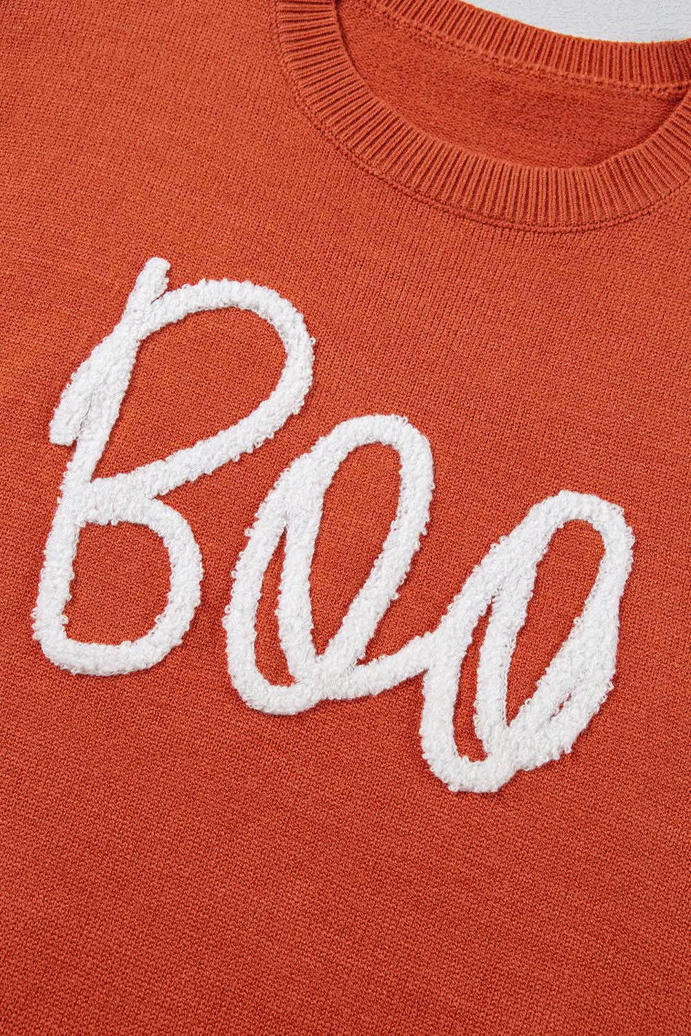Sweaters Love Salve Orange Knit Sweater Women's Fall Fashion Ribbed Cozy Top