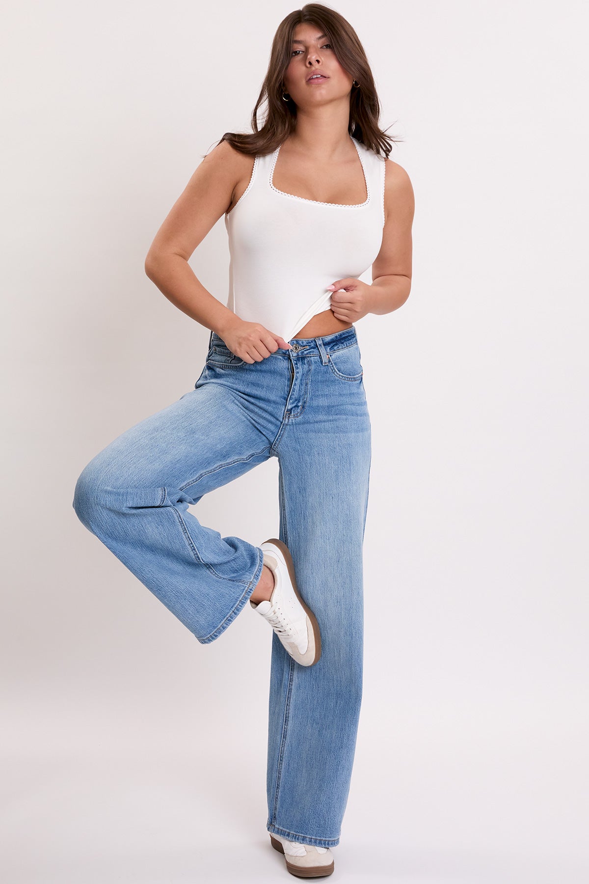 Women's Luxe Bella High Rise Wide Leg Jeans
