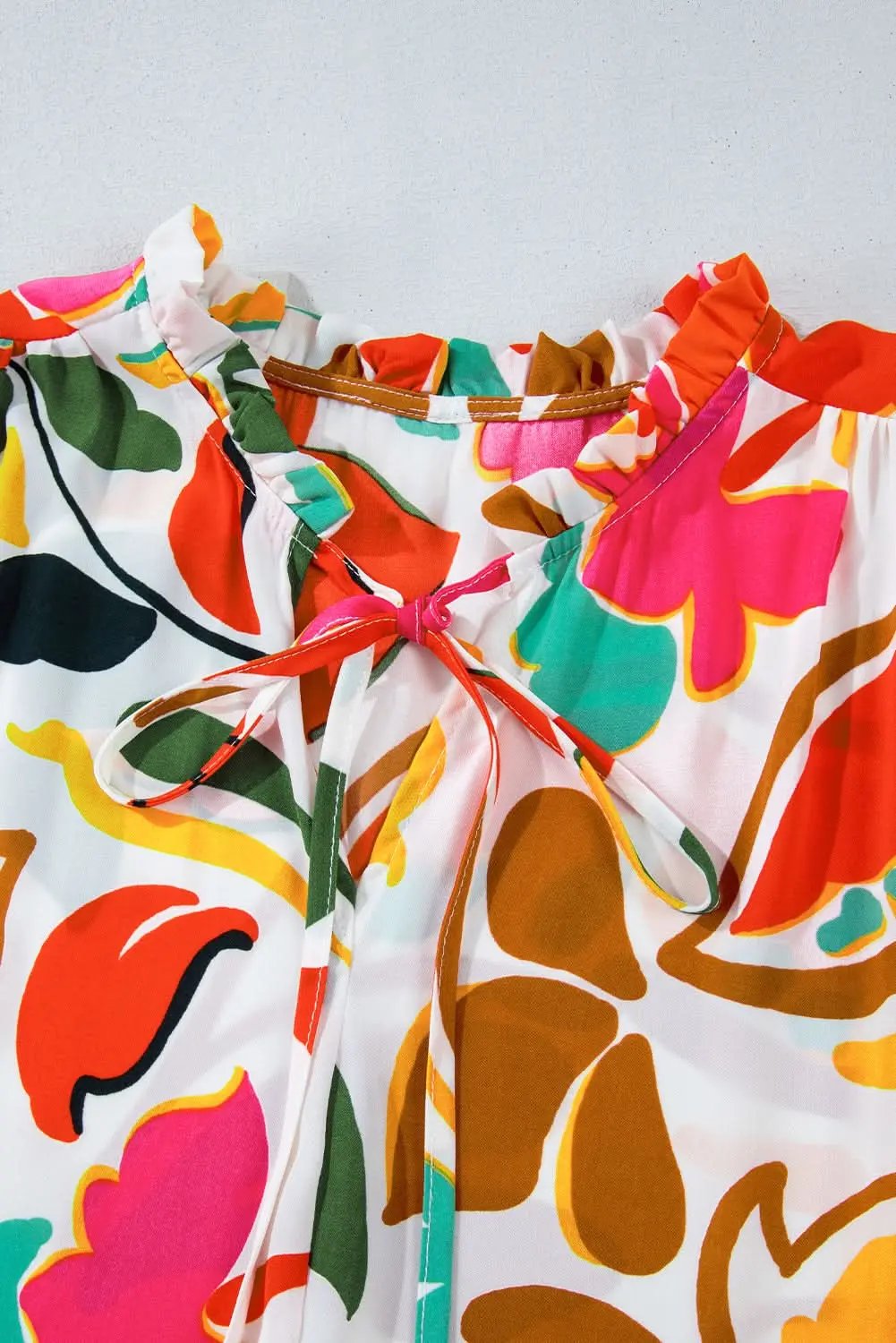 Dresses Love Salve Orange Floral Dress Women's Vacation H-Line Spring Style Lightweight