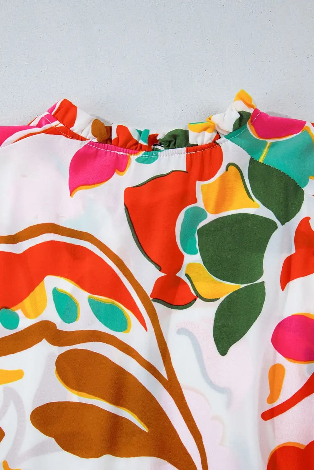 Dresses Love Salve Orange Floral Dress Women's Vacation H-Line Spring Style Lightweight