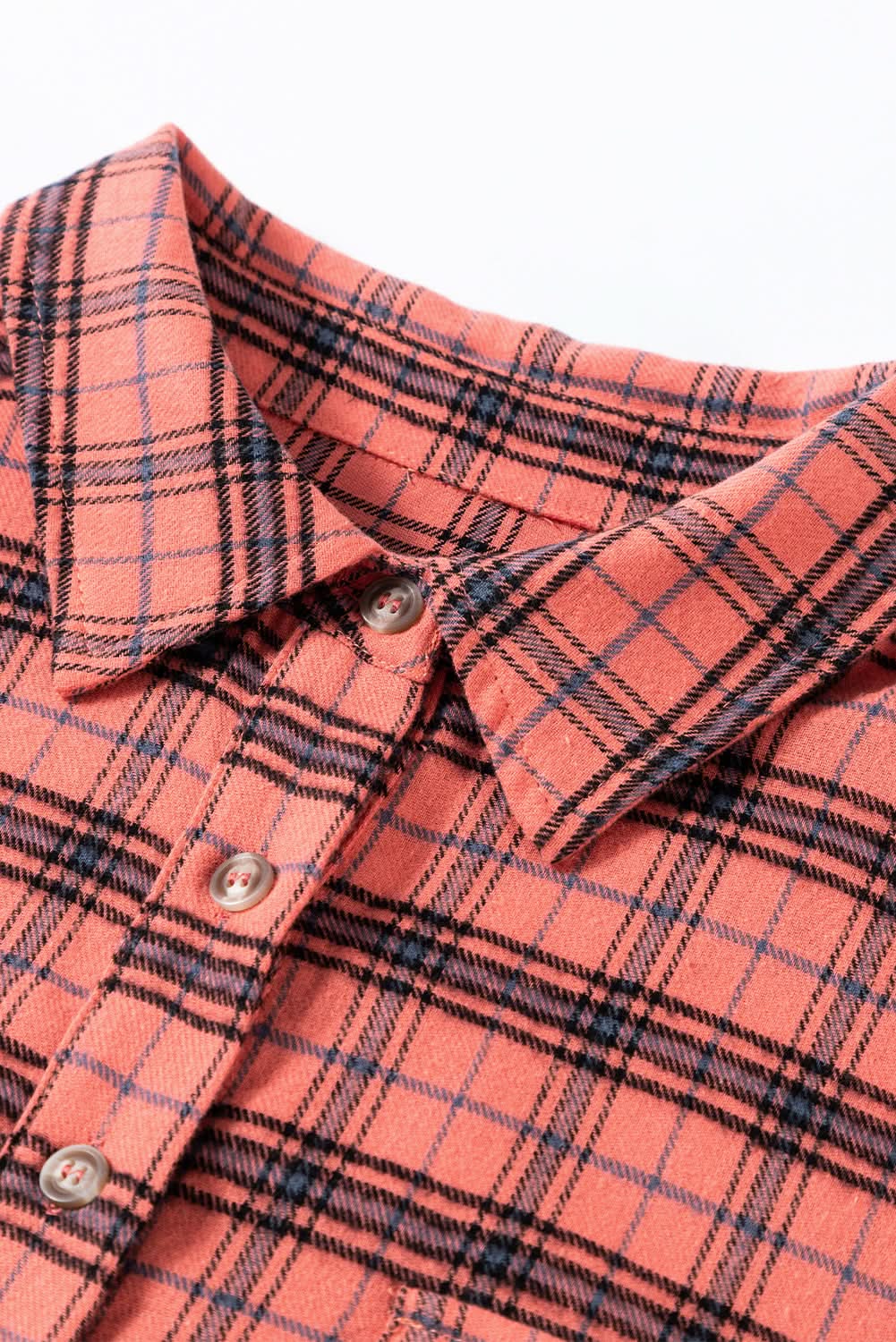 Love Salve Red Plaid Western Shirt — Distressed Cotton Top