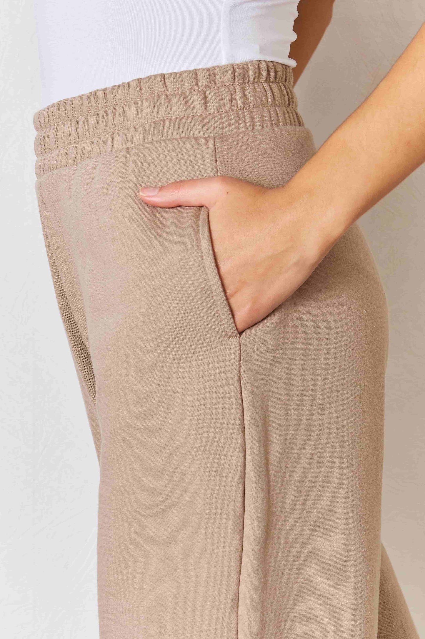 Women's Wide Leg Pants Wide Leg Pants - Side Slits - Risen Fit