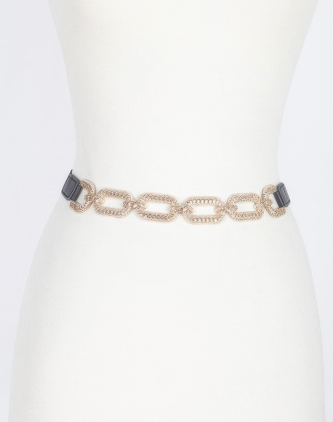 Metal Linked Buckle Elastic Belt
