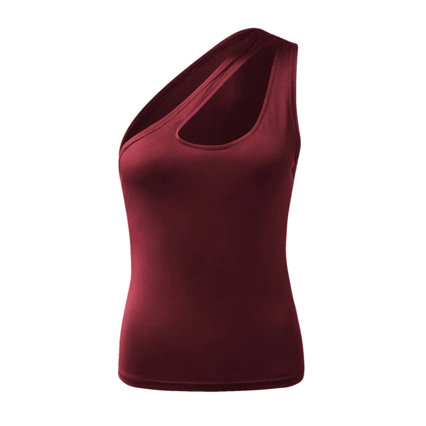 Trendsi Sheer Asymmetrical Cami Top — Modern Going Out Style