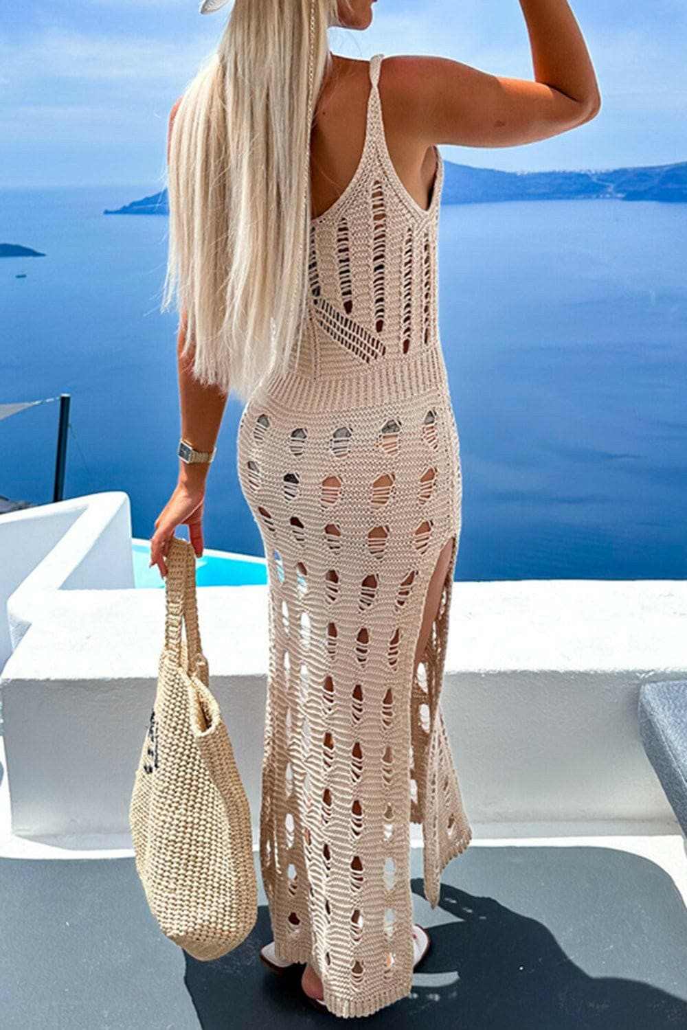 T-Shirts Trendsi just arrived - Sheer sleeveless tunic cover-up