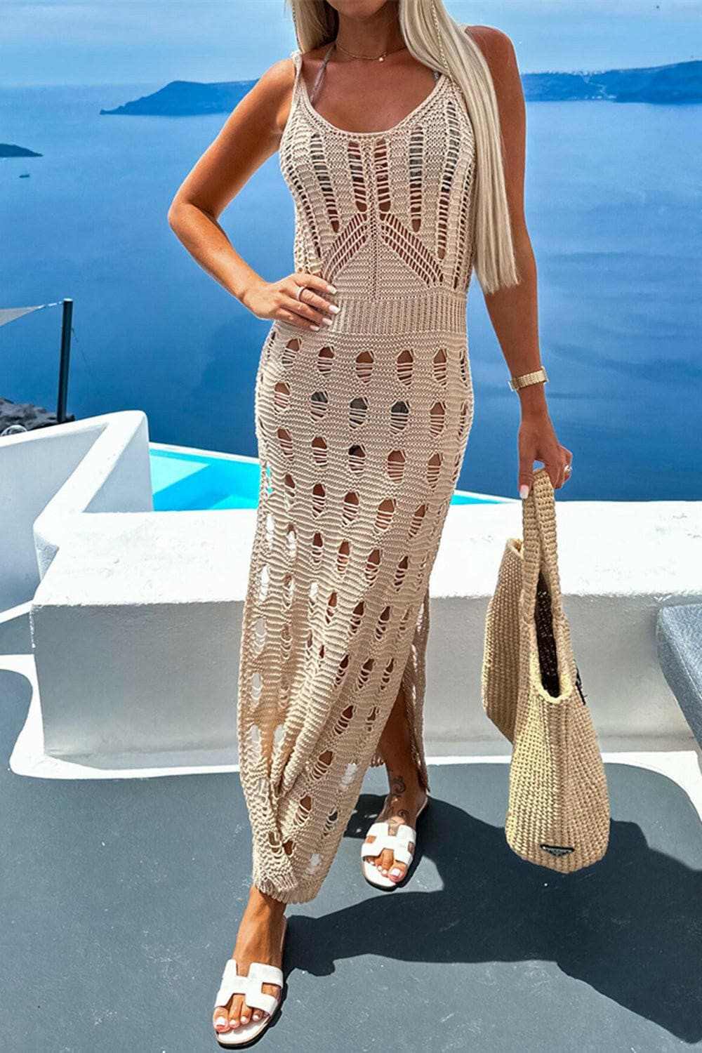 T-Shirts Trendsi just arrived - Sheer sleeveless tunic cover-up