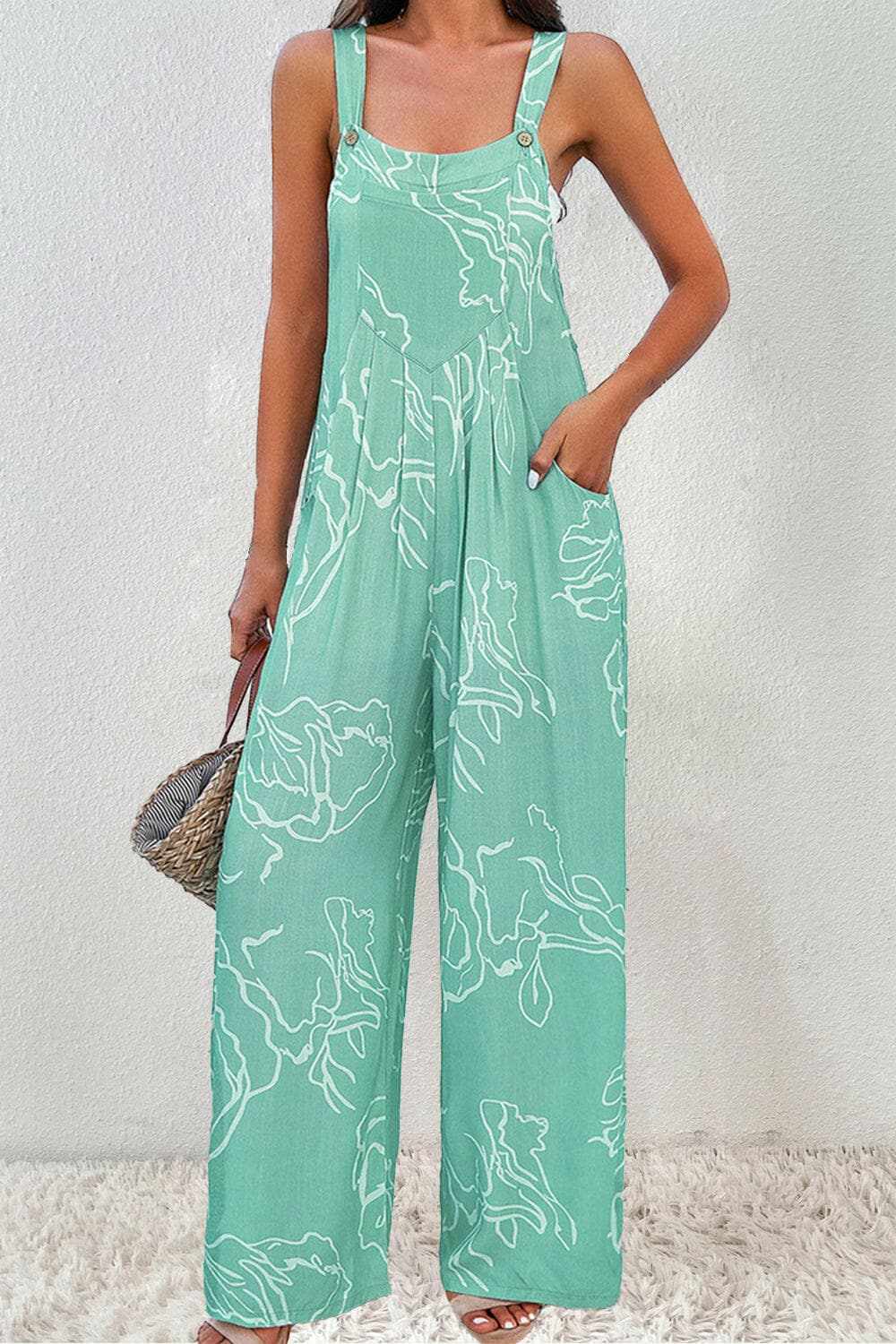 just arrived Trendsi Stylish wide-leg jumpsuit with pockets